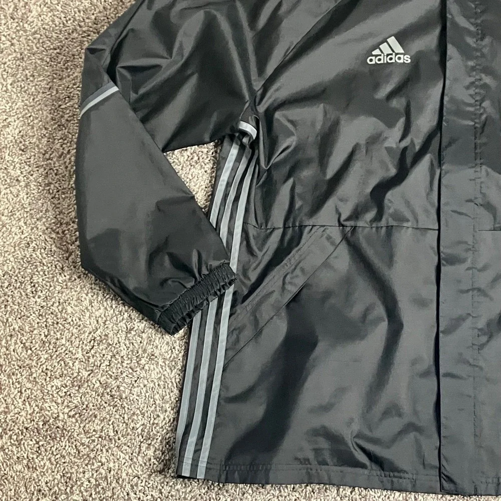 Adidas Condivo 16 Windbreaker‎ Jacket Mens 2XL Black Hooded 2XL Soccer Rain Coat